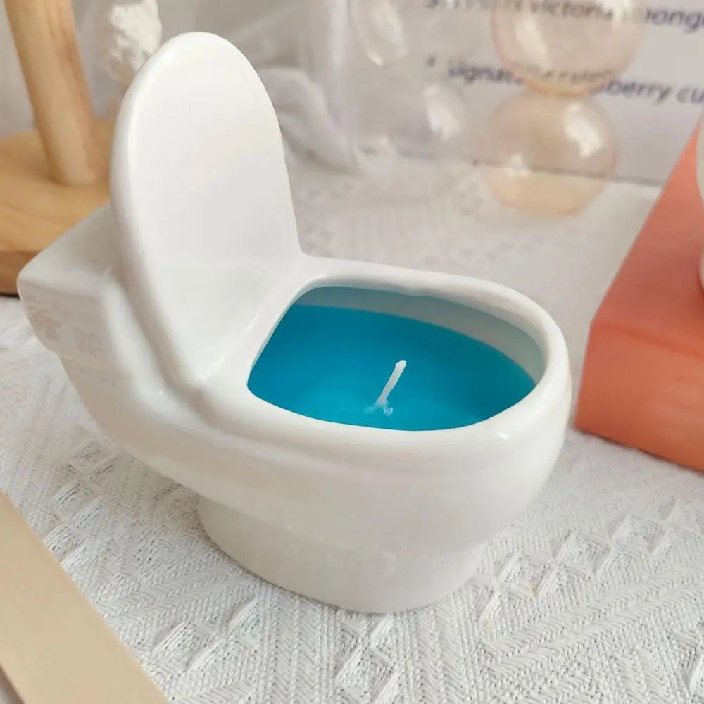 Aromatherapy Candles for Desktop| Toilet Shape Aromatherapy Candles |Funny Creative Romantic Aromatherapy Gifts study room