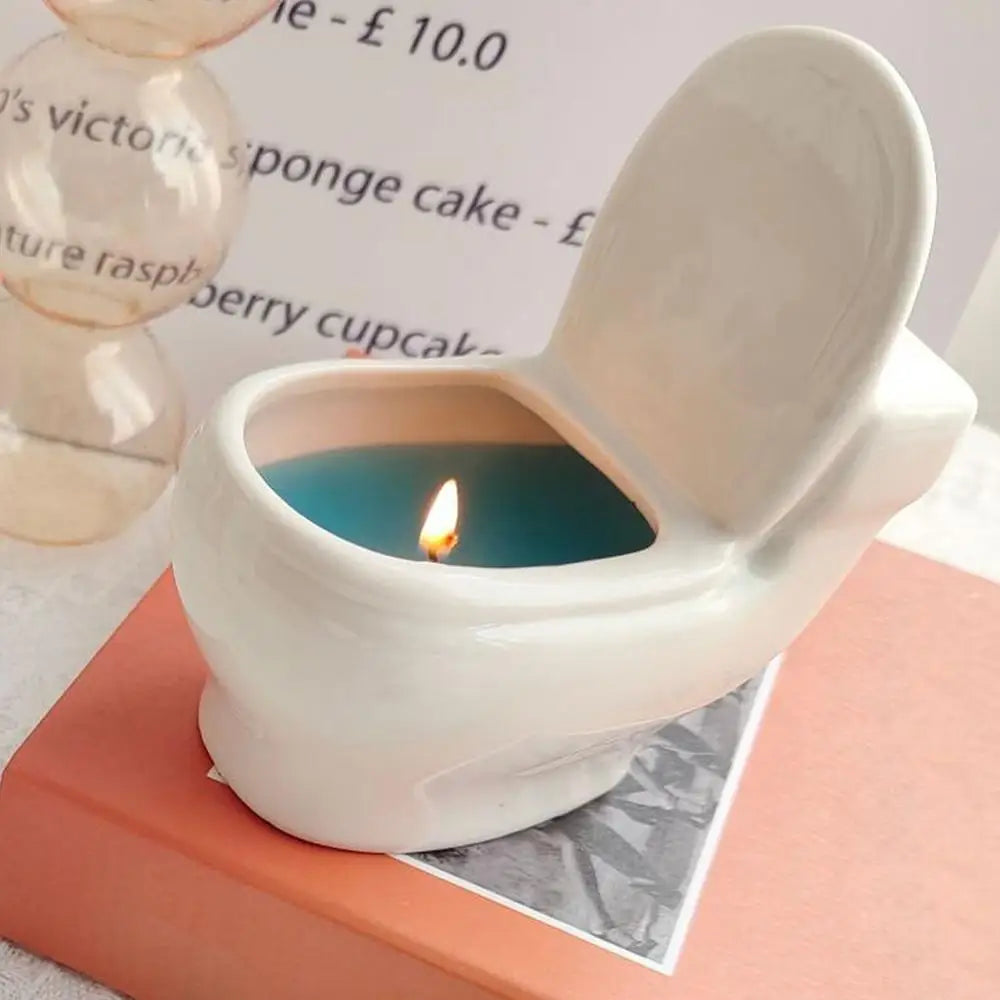 Aromatherapy Candles for Desktop| Toilet Shape Aromatherapy Candles |Funny Creative Romantic Aromatherapy Gifts study room