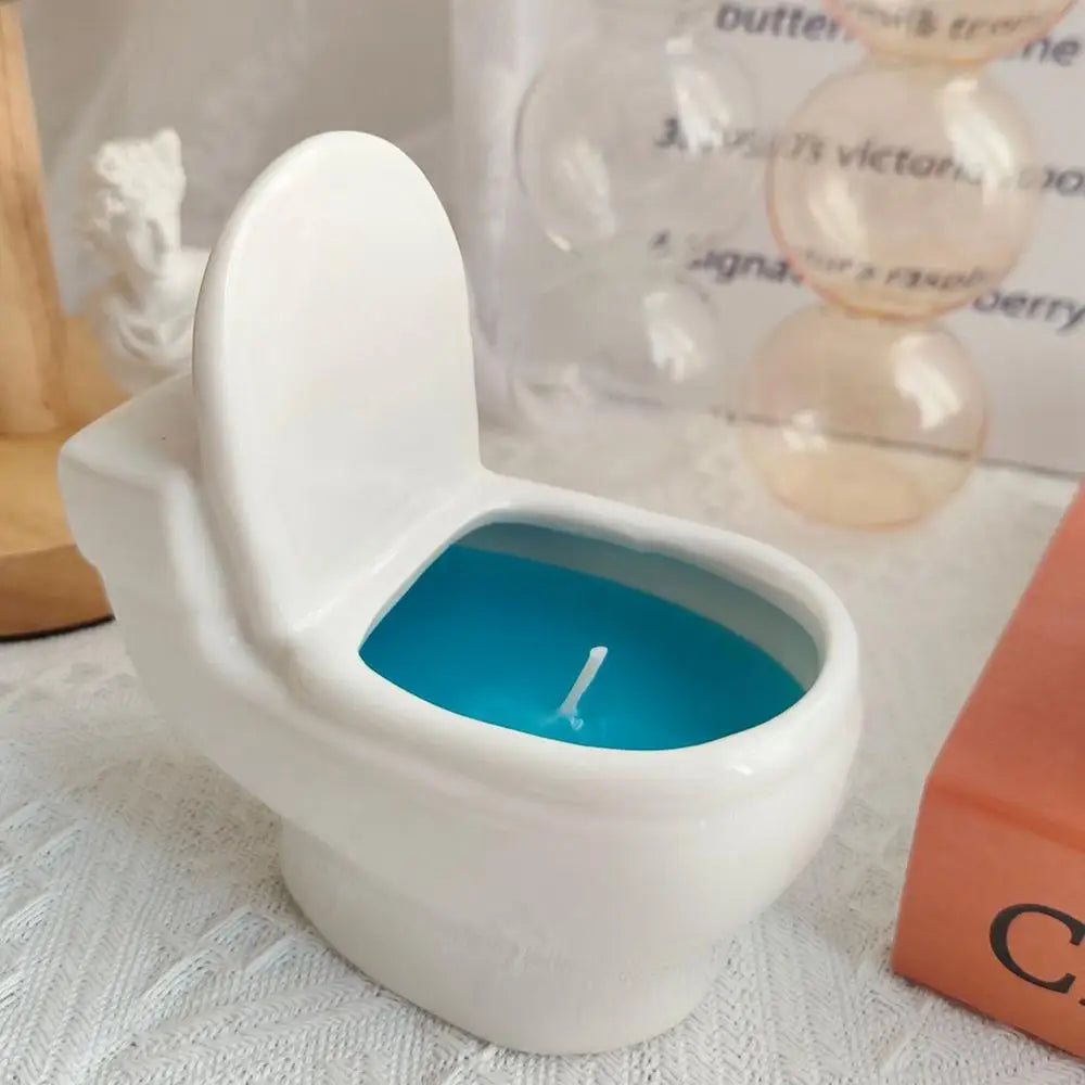 Aromatherapy Candles for Desktop| Toilet Shape Aromatherapy Candles |Funny Creative Romantic Aromatherapy Gifts study room